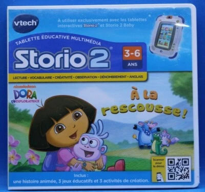 Vtech jeu storio 2 et Storio 2 baby " Dora l'exploratrice " Disney notice - Photo 1/3
