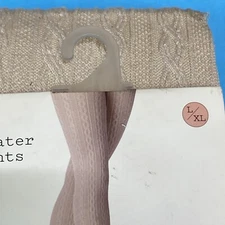 Sweater Tights 1 Pair Size S/M A New Day Women's Beige Patterned