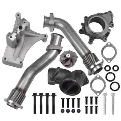 #ad For 99.5 03 Ford 7.3L Turbo Pedestal Non EBP Valve Upgraded 55 Wheel amp; Up Pipes $160.49