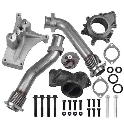 For 99.5-03 Ford 7.3L Turbo Pedestal Non-EBP Valve Upgraded 5+5 Wheel & Up Pipes
