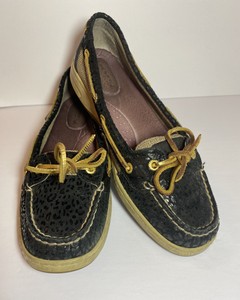 sperry top sider leopard print