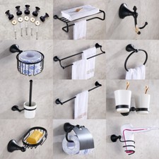 Black Oil Rubbed Bronze Bathroom Accessories Set Bath Hardware Towel Bar S003