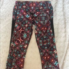 Nicole Miller NY Active Bold Patterned Woman s Leggings Size Small