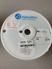 Alpha Wire 12 AWG 600v Wire - Black - 100ft