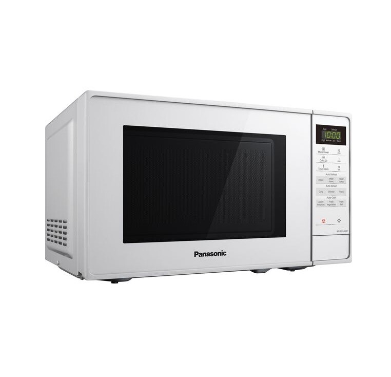 New Panasonic NNE27JWMBPQ Compact Solo Microwave Oven 20L 800W White