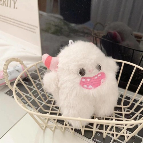 Peluche Kawaii simpatico coniglio piccolo mostro bambola cartone animato portachiavi bambini-v - Foto 5 di 6