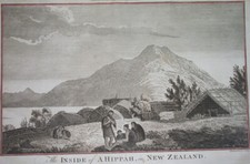 1784 XL GRAVURE ORIGINALE NOUVELLE ZELANDE MAORI MOTUARA ISLAND Cook Weber
