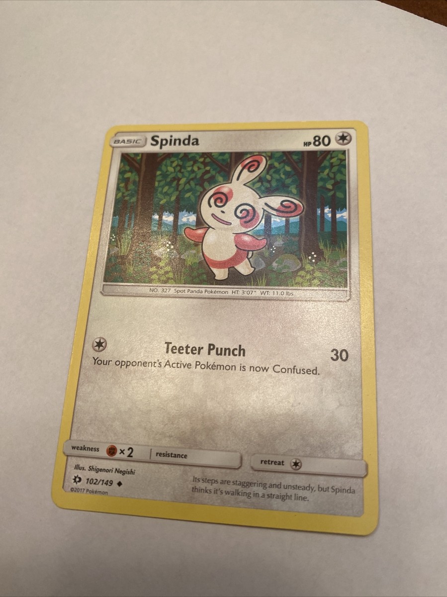 POKEMON Trading Card BAsic Spinda HP80 Teeter Punch 102/149 POKEMON Trading Card BAsic Spinda HP80 Teeter Punch 102/149