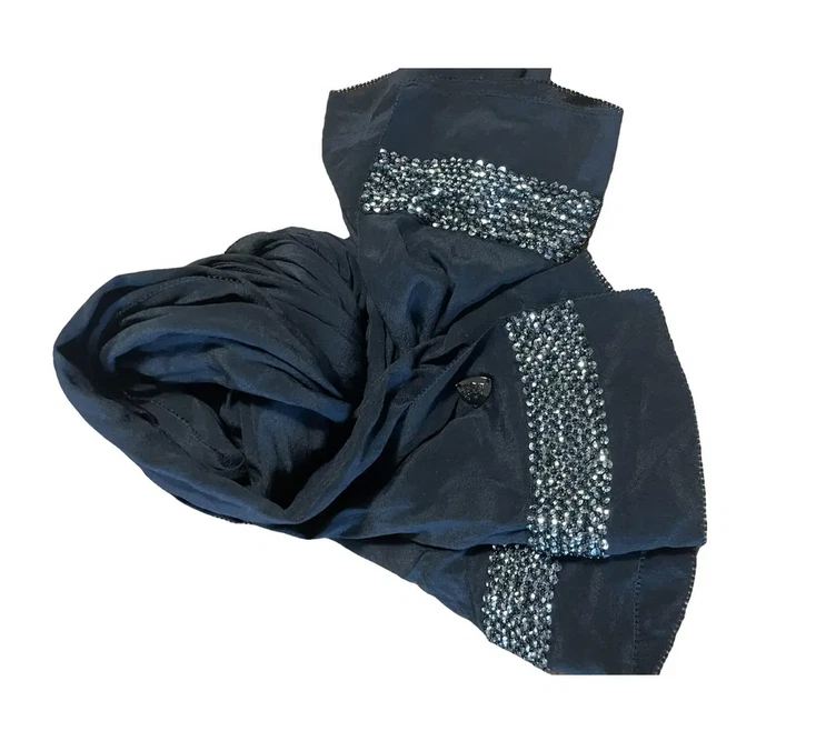 Gucci foulard en soie noire femme