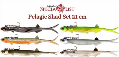 Quantum Specialist Pelagic Shad Set 21 cm Farbauswahl Softbait