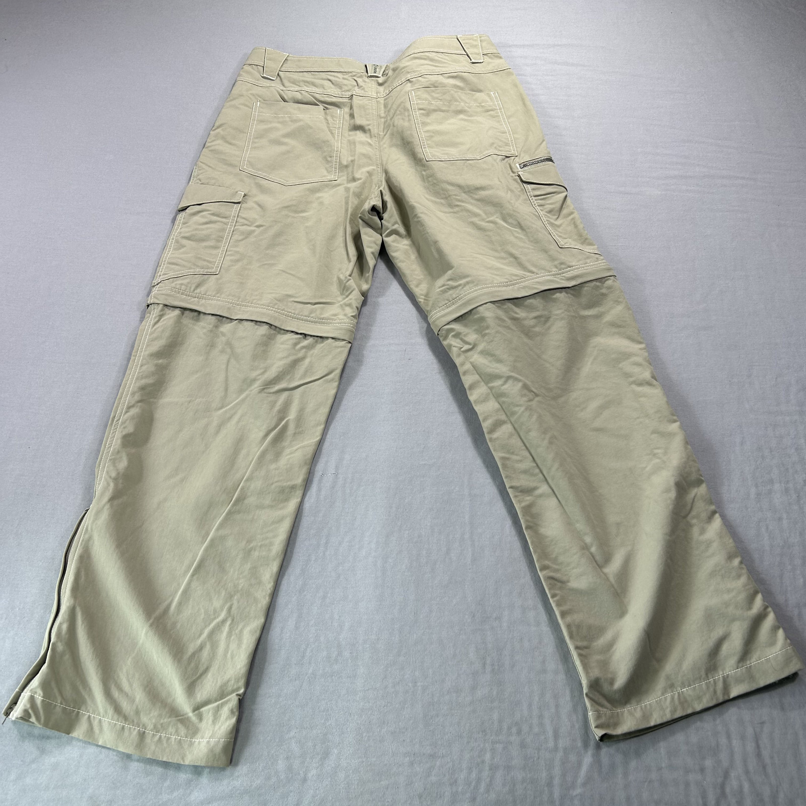 Merrell Pantalone Uomo 34x30 Beige Convertibile Cargo Nylon Escursionismo Outdoor Pantaloncini