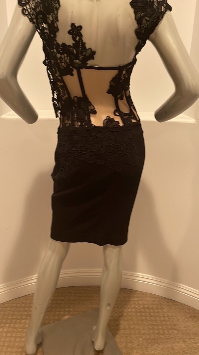 ERMANNO SCERVINO Black Lace Corset Dress Size IT 42 | eBay