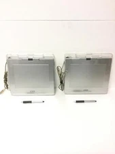 Lot Of 2 Wacom CTE-640-S Graphics Tablet Digitizer w/ Stylus & Clear Case, WORKS