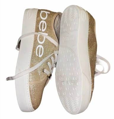 bebe sneakers rose gold