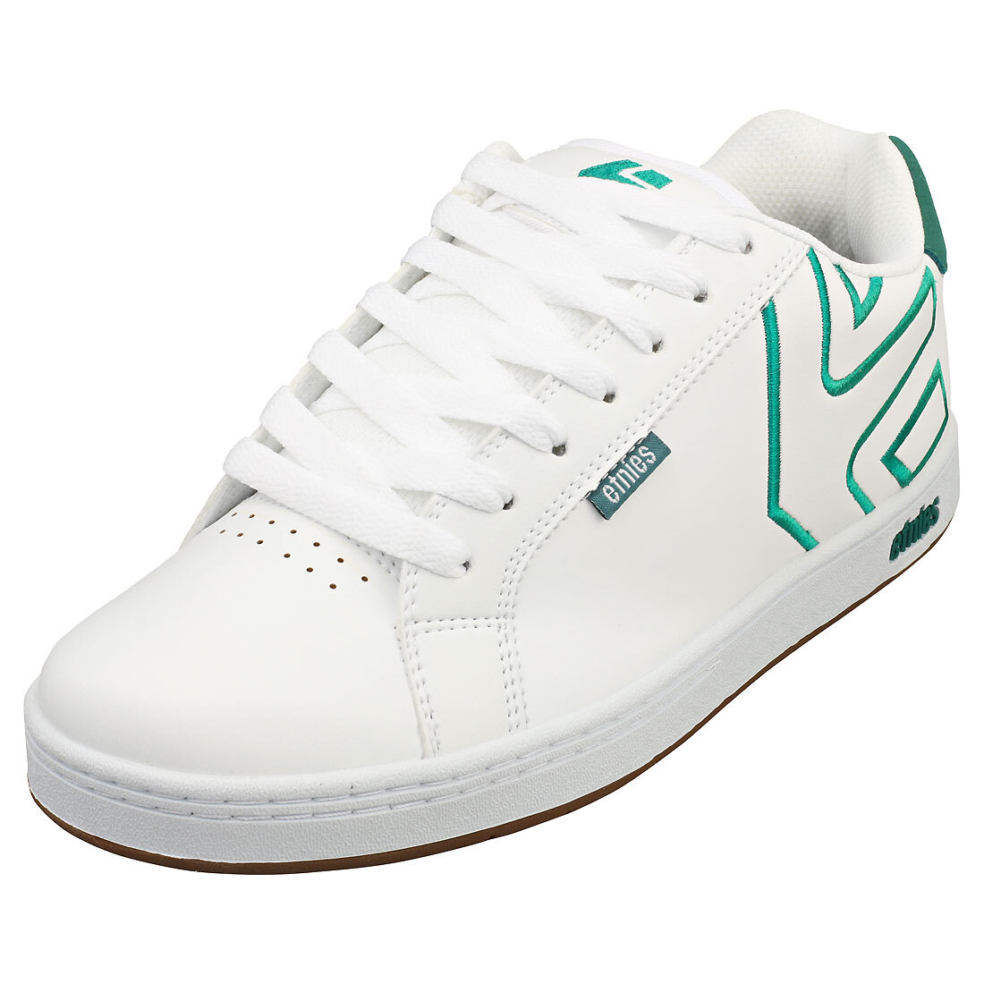 Etnies Fader Mens Skate Trainers in White Green - 45 EU