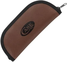 CASE XX Knives - Taco Style Dark Brown Leather Storage Pouch #50282 - USA