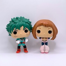 Lote de 2 Funko Pop! Figuras sueltas de vinilo My Hero Academy Deku #247 Ochaco #251