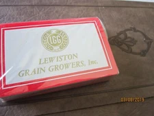 Vintage LGG Lewiston Grain Growers  Playing Cards Redislip new sealed IDAHO