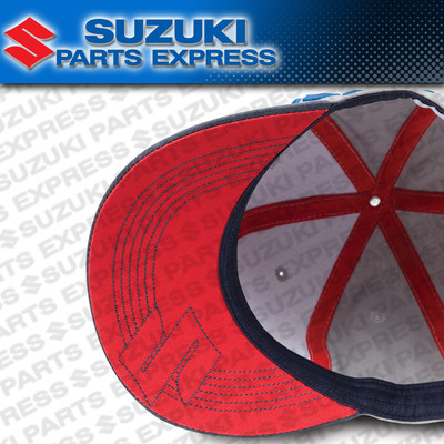 パーツ hatsu NEW SUZUKI GREY SIDEWAYS SNAPBACK CAP HAT GSXR RMZ LT DRZ LTR BUSA