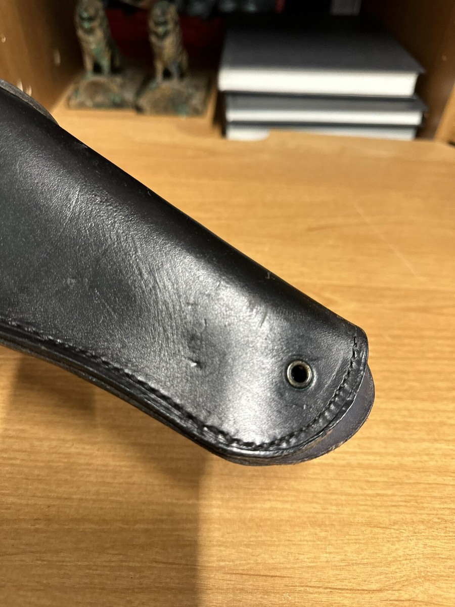 VINTAGE US MILITARY BOLEN LEA PROD 7791466 BLACK LEATHER HOLSTER