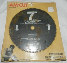 AM-Cut 7" Crosscut Circular Saw Blade - NIP