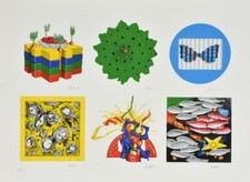 Cracking Art Group SERIGRAFIA MATERICA su carta cm 55,5 x 76 OPERA SEI AUTORI