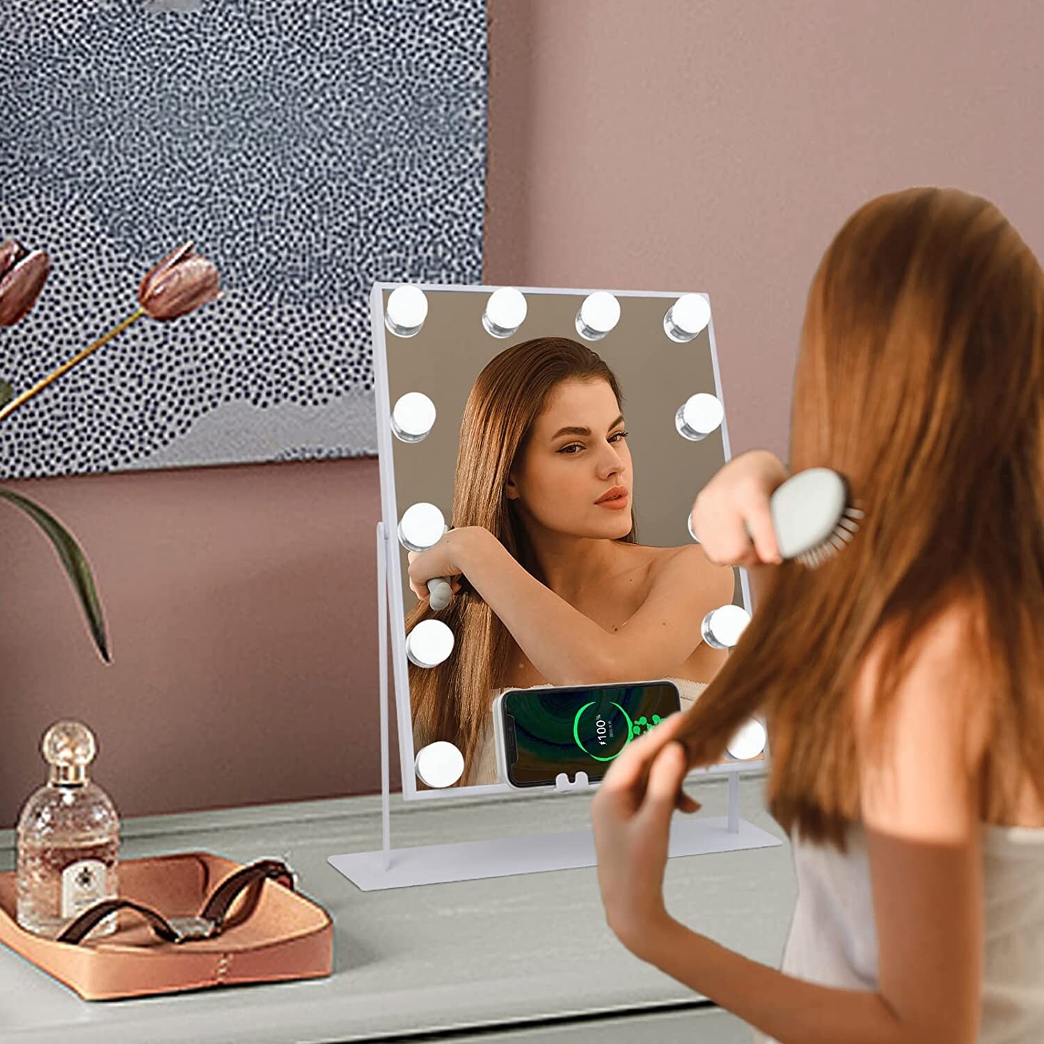 Fenair Hollywood Vanity Mirror with Lights and Bluetooth Wireless Charging eBay