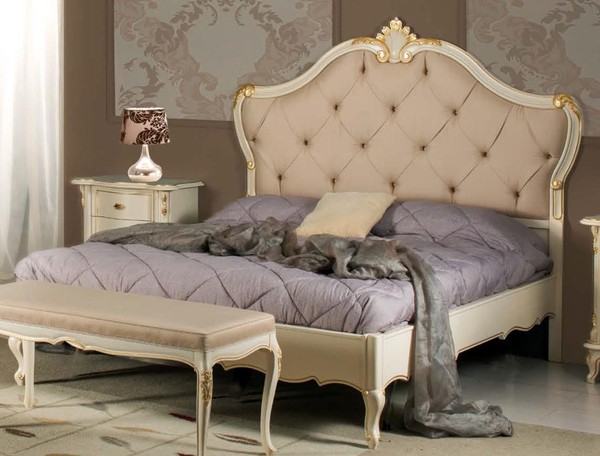 Bett MöBel Doppelbett Naturholz Schlafzimmer MöBel Design Betten MöBel Italien-image