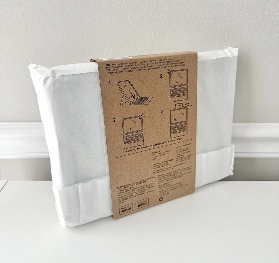 Чехол для клавиатуры Logitech прочный комбинированный 4 Touch для iPad 10-го поколения - Изображение 3 из 4