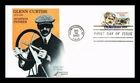 DR JIM STAMPS US COVER GLENN CURTISS AVIATION PIONEER AIR MAIL FDC SPECTRUM