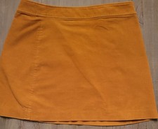 J. Crew Mercantile corduroy A line mini skirt - mustard - size 14 Texture Spring