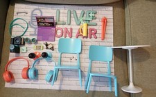 My Life As Podcast Play Set 22 Piece Accessories for 18 Dolls