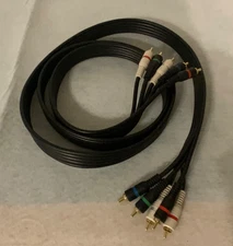6'  RCA 5-Point RGB Cable - Audio / Video - Gold Tip Male-to-Male