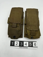 2x Eagle Industries FSBE Single Mag Pouch Coyote MOLLE 8465-01-516-8370 1x2 556