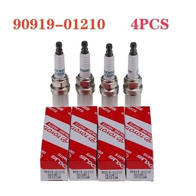 4PCS Genuine DENSO Iridium Spark Plugs OEM 90919-01210 SK20R11 3297 for Toyota