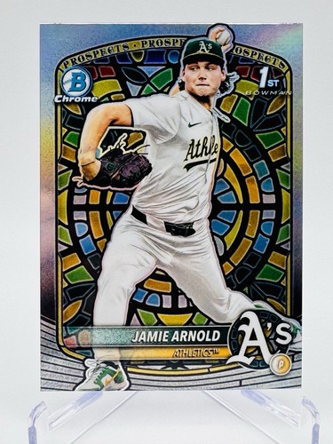 Jamie Arnold [Etched in Glass Variation] #BDC-30 2025 Bowman Draft Chrome card