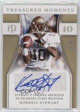 2022 Panini National Treasures Collegiate Silver 17/39 Kordell Stewart Auto 3c7