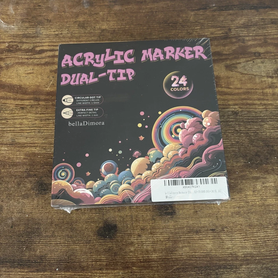 Acrylic Marker Dual Tip Paint Marker 24 Colors Water Based Ink - Image 2 of 2