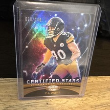 2023 Panini Certified Stars Mirror Bronze T.J. Watt CS-12 /249 Steelers