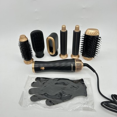 Hair Styler 6 in 1 Airstyler Haarstyler avec 6 accessoires Rundbürstenföhn, Warm