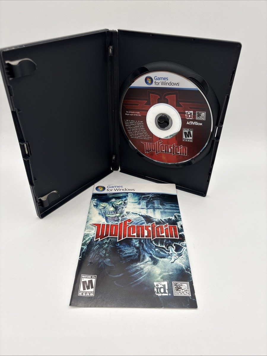 Wolfenstein 2009 PC DVD Games for Windows Complete With Manual WW2
