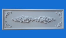 BASSORILIEVO / PANNELLO SOPRAPORTA IN GESSO -Art.195 fregi  (laccato bianco)