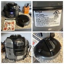 Ninja Foodi 6.5QT 10-in-1 Air Fryer Pressure Cooker - Model OP301 107 - W/ x Lid