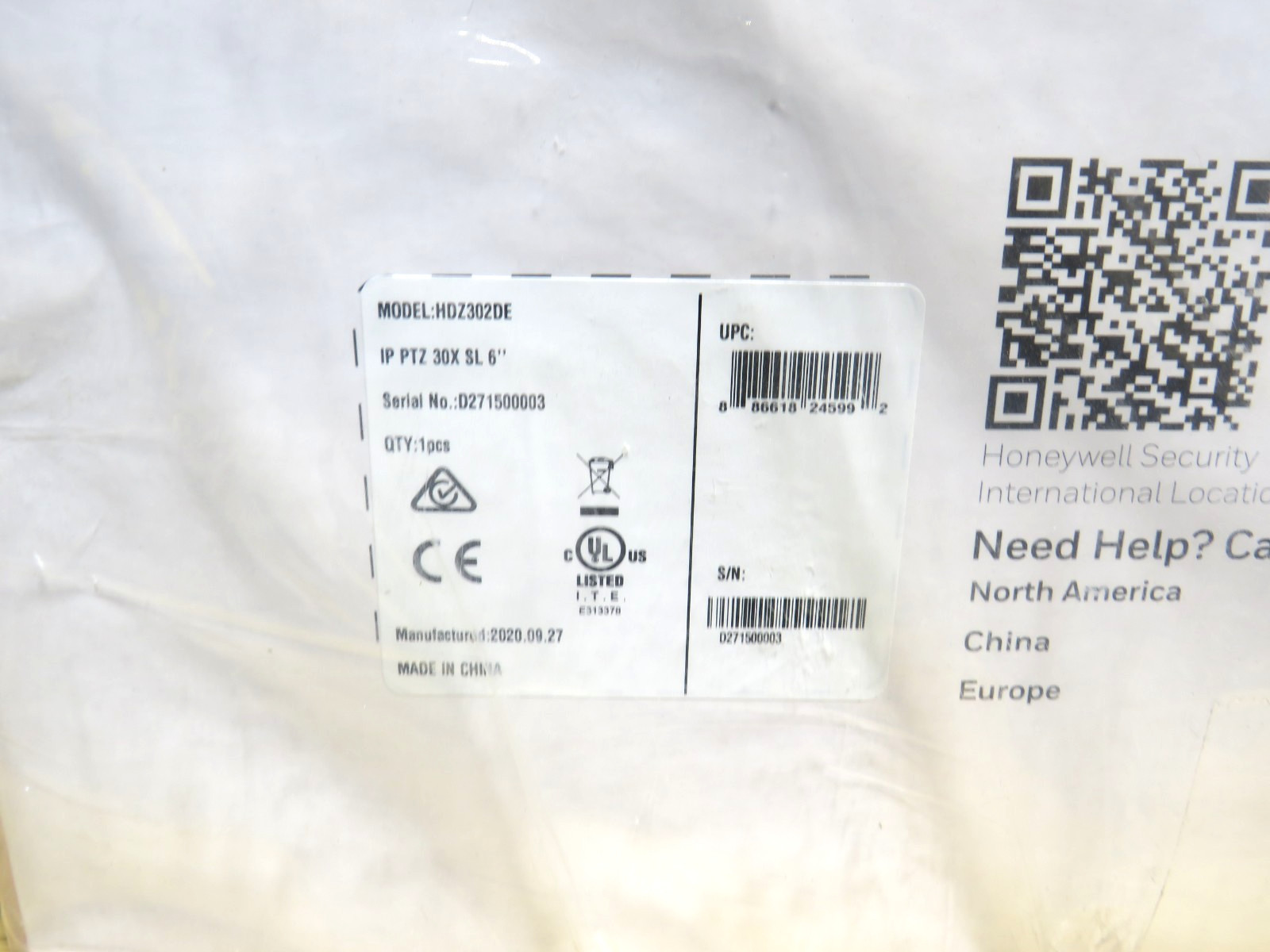 Honeywell HDZ302DE 2MP Indoor/Outdoor WDR 30x PTZ IP Camera FACTORY SEALED [SSI]