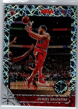 2019-20 Hoops Premium Stock #30 Denzel Valentine Prizms Silver Laser