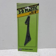 HY-KO 3-D Plastic 4  Black House Number "1"  1 - Comes w/ Screws - Brand New