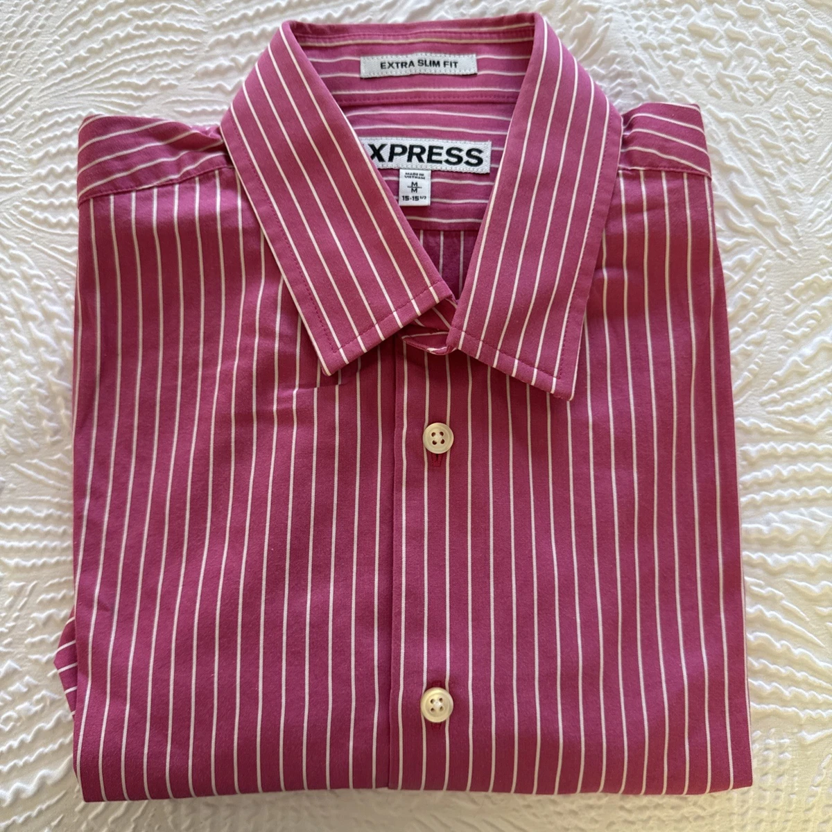 Express Pink 100% Cotton Dress Shirts for Men for sale | eBay Express Pink 100% Cotton Dress Shirts for Men for sale | eBay
