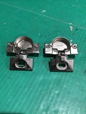 Lot of 2 Grass 850 Nickel Cabinet Hinge w/ 830-53 Mounting plate Self Closing 1"