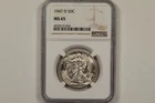 1947-D Walking Liberty Half Dollar NGC MS65