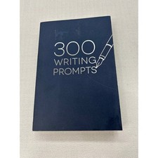 Piccadilly 300 Writing Prompts Guided Journal Navy Blue Paperback Creative
